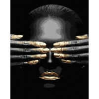 SR-B-SY6789 Картина Розмальовка Обличчя (із золотою фарбою)Strateg