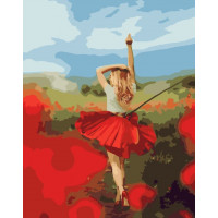 SR-B-SY6751 Розмальовка за номерами Макова спідницяStrateg