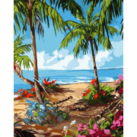 SR-B-VA-3075 Полотно для малювання Гавайські будніStrateg SR-B-VA-3075 Полотно для малювання Гавайські будніStrateg