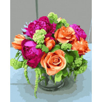 BK-GX45046 Малювання по номерам Букет у скляній вазіRainbow Art BK-GX45046 Малювання по номерам Букет у скляній вазіRainbow Art