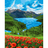 BK-GX45403 Картина за номерами Гірське озероRainbow Art BK-GX45403 Картина за номерами Гірське озероRainbow Art