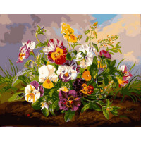 VP112 Картина за номерами Анютини очі на грядці Babylon VP112 Картина за номерами Анютини очі на грядці Babylon