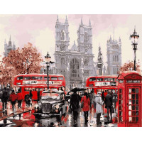 BK-GX8088 Картина за номерами Дощовий Лондон