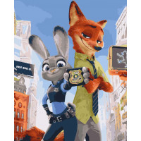 BK-GX8949 Розмальовка за номерами Зверополіс BK-GX8949 Розмальовка за номерами Зверополіс