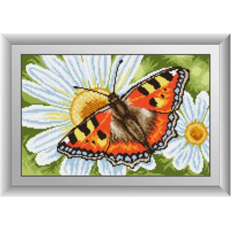 Картина із мозаїки Dream Art Метелик на ромашці (DA-30365, Без підрамника)