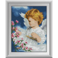 Алмазна вишивка Dream Art Ангел з квітами (DA-30378, Без підрамника)