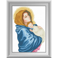 Алмазна живопис Dream Art Богородиця (квадратні камені, повна зашивка) (DA-30512, Без підрамника)