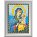 Картина зі страз Dream Art Ікона Божої Матері Нев'яний колір (квадратні камені, повна зашивка) (DA-30533, Без підрамника)