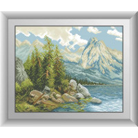Діамантова вишивкаDream Art Озеро в горах (DA-30547, Без підрамника)
