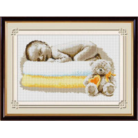 Набір алмазна мозаїка Dream Art Солодкий сон малюка (DA-30561, Без підрамника)