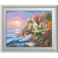 Набір вишивка алмазна Dream Art Маяк на узбережжі (DA-30619, Без підрамника)