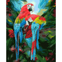 AS0282 Малювання за цифрами Парочка папуг ArtStory AS0282 Малювання за цифрами Парочка папуг ArtStory