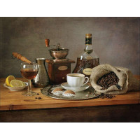 Картина алмазна вишивка ТМ Алмазна мозаїка Кавова композиція (DM-161, Без підрамника)