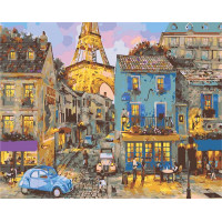 AS0360 Розмальовка за цифрами Паризька вулиця ArtStory AS0360 Розмальовка за цифрами Паризька вулиця ArtStory