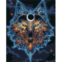 AS0397 Розмальовка за цифрами Сузір'я вовка ArtStory AS0397 Розмальовка за цифрами Сузір'я вовка ArtStory