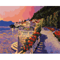 BK-GX24685 Картина за номерами Квітуча набережна