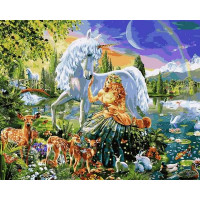VP1092 Полотно для малювання Діва та єдиноріг Babylon VP1092 Полотно для малювання Діва та єдиноріг Babylon