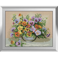 Алмазна вишивка Dream Art Ваза з братками (DA-31218, Без підрамника)