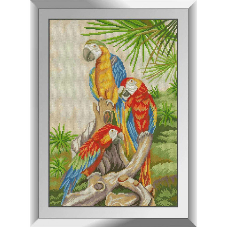 Картина із мозаїки Dream Art Екзотичні птахи (DA-31273, Без підрамника)