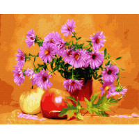 BK-GX34575 Розмальовка для дорослих Айстри та яблука