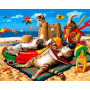 VP1317 Картина розмальовка Сім'я котів на морі Babylon