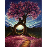 Картина зі страз ТМ Алмазна мозаїка Дерево щастя (DM-353, Без підрамника)