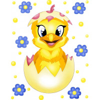 ASK009 Картина розмальовка Курча (Без коробки) ArtStory