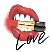 Набір вишивка алмазна ТМ Алмазна мозаїка Червоні губи (UA-034, Без підрамника)