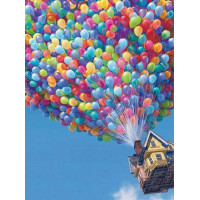 Картина з мозаїки My Art Політ на повітряних кулях (TN068, На підрамнику)