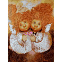 VK283 Розмальовка за цифрами Дівчатка-милашки Babylon VK283 Розмальовка за цифрами Дівчатка-милашки Babylon