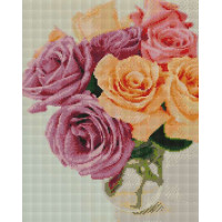 Картина алмазна вишивка ArtStory Троянди (ASM44, На підрамнику)