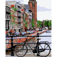 SR-B-VA-3773 Картина за номерами Прогулянка на велосипедіStrateg SR-B-VA-3773 Картина за номерами Прогулянка на велосипедіStrateg