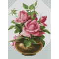 Картина мозаїка Dream Art Рожеві троянди (35 х 48 см) (DA-31481, Без підрамника)