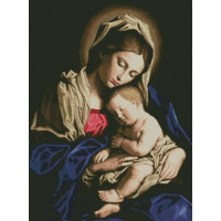 Картина мозаїка Dream Art Діва Марія (55 х 74 см) (DA-31501, Без підрамника)