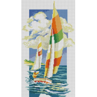 Мозаїка алмазна Dream Art Вітрильник (24 х 43 см) (DA-31762, Без підрамника)