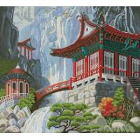 Набір алмазної мозаїки Dream Art Пагода у горах (50 х 55 см) (DA-31816, Без підрамника)