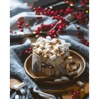 SR-B-GS489 Картина за номерами Какао з маршмелоуStrateg SR-B-GS489 Картина за номерами Какао з маршмелоуStrateg