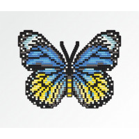 Картина стразами Арт Соло Дитячий магніт Патріотичний метелик (АТМ90, Без підрамника)