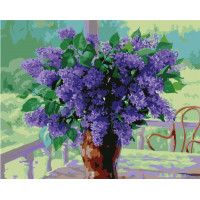 VS011 Розмальовка за номерами Бузок на веранді VS011 Розмальовка за номерами Бузок на веранді