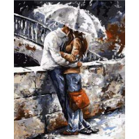 BK-GX7538 Малюнок за цифрами Пара під парасолькою