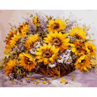 VP586 Живопис за номерами Соняшники у кошику Babylon VP586 Живопис за номерами Соняшники у кошику Babylon