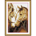 Набір вишивка алмазна Dream Art Відданість (коні) (повна зашивка, квадратні камені) (DA-30107, Без підрамника)