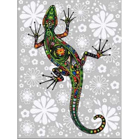 VK164 Картини за номерами Квіткова ящірка Babylon