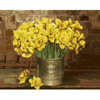 AS0008 Картина розмальовка Букет нарцисів ArtStory AS0008 Картина розмальовка Букет нарцисів ArtStory