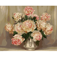 AS0016 Розмальовка за цифрами Кремові півонії ArtStory AS0016 Розмальовка за цифрами Кремові півонії ArtStory