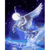 AS0074 Картина за номерами Місячний пегас ArtStory AS0074 Картина за номерами Місячний пегас ArtStory