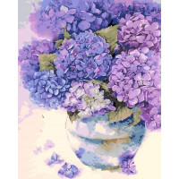AS0123 Картина розмальовка Ніжна гортензія ArtStory AS0123 Картина розмальовка Ніжна гортензія ArtStory