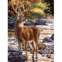 AS0163 Картина розмальовка Олень на водопої ArtStory AS0163 Картина розмальовка Олень на водопої ArtStory