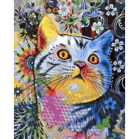 AS0167 Картина розмальовка Кольоровий кіт ArtStory AS0167 Картина розмальовка Кольоровий кіт ArtStory