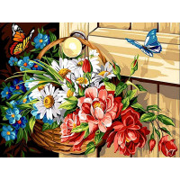 VK070 Картина за номерами Літній букет Babylon VK070 Картина за номерами Літній букет Babylon